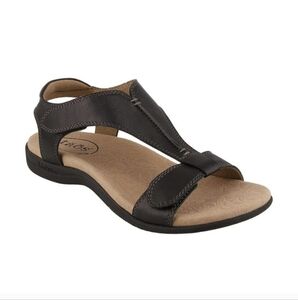 Taos Footwear Black and Tan Sandals
